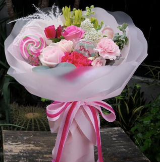 Ambalaj waterproof valuri roz