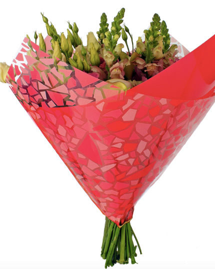 Sleeve 35x35cm mosaic red