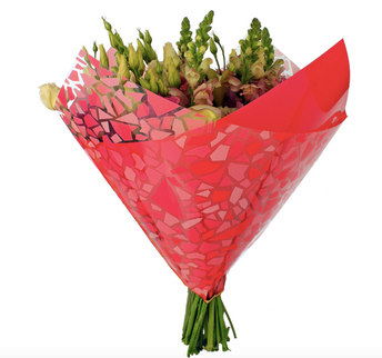 Sleeve 35x35cm mosaic red