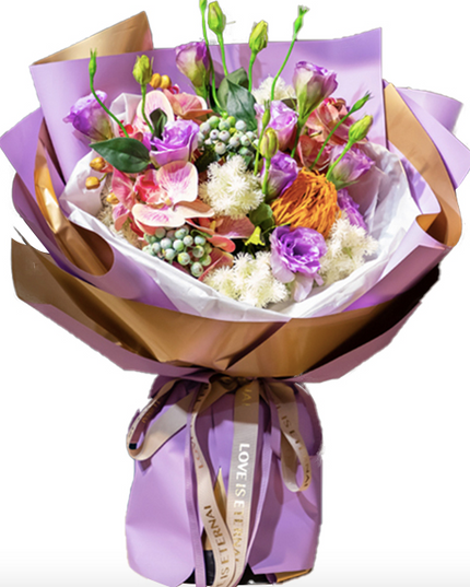 Ambalaj waterproof duo auriu si lila