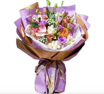 Ambalaj waterproof duo auriu si lila