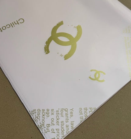 Ambalaj waterproof 60x60cm CC roz/auriu