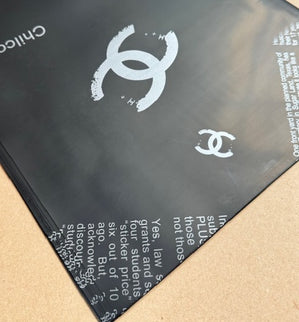 Ambalaj waterproof 60x60cm CC negru/alb