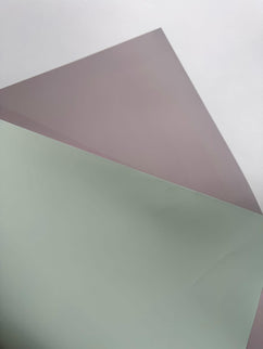 Ambalaj buchet flori 40X44cm duo verde gri