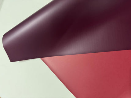 Ambalaj buchet flori 40X44cm duo rosu visiniu