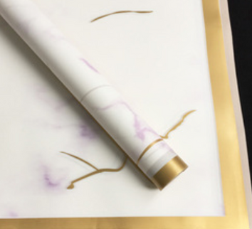 Ambalaj waterproof 60x60cm edge marmur mov