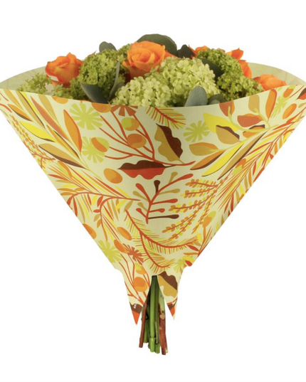 Sleeve 35x35cm tropical galben