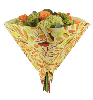 Sleeve 35x35cm tropical galben