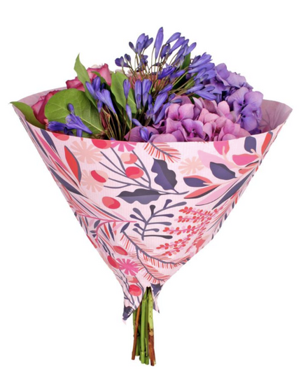 Sleeve 35x35cm tropical roz