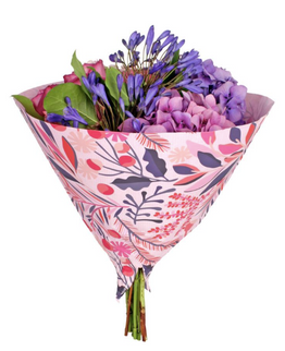 Sleeve 35x35cm tropical roz