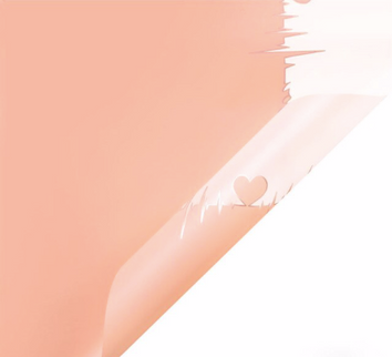 Ambalaj buchet flori waterproof 60x60cm heartbeat coral