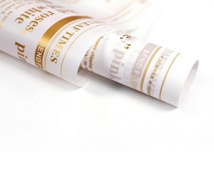 Ambalaj waterproof 60x60cm ziar auriu