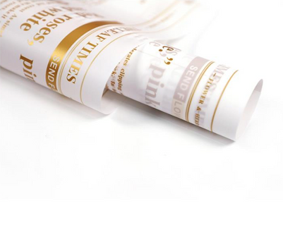 Ambalaj waterproof 60x60cm ziar auriu