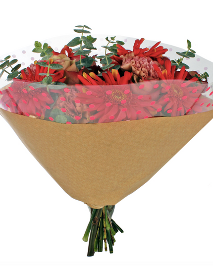 Sleeve 35x35cm dots red