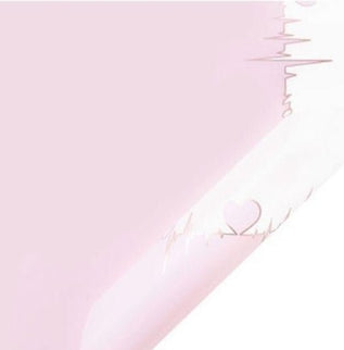 Ambalaj buchet flori waterproof 60x60cm heartbeat roz pal