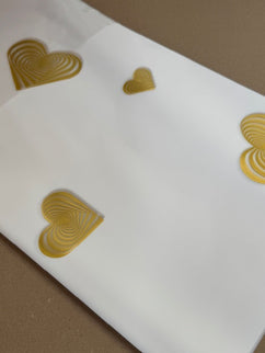 Ambalaj waterproof 60x60cm inima rosu