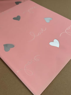 Ambalaj waterproof 60x60cm love roz