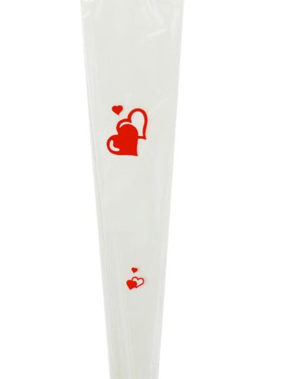 Sleeve 54x12x3cm S/50 inimioare rosii