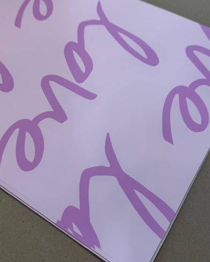 Ambalaj waterproof 60x60cm love mov