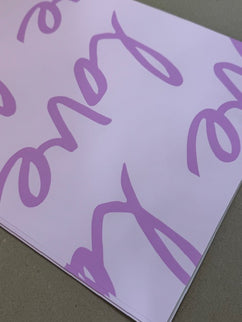 Ambalaj waterproof 60x60cm love mov