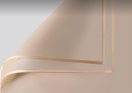 Ambalaj waterproof 60x60cm bej cu auriu