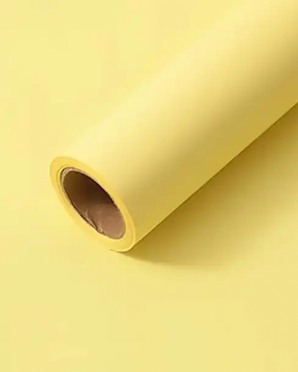 Ambalaj buchet flori waterproof rola 60x1000cm galben deschis
