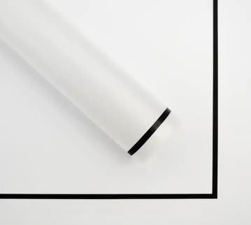 Ambalaj waterproof 60x60cm semitransparent margine neagra