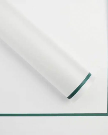 Ambalaj waterproof 60x60cm semitransparent margine verde