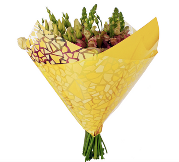 Sleeve 35x35cm mosaic yellow