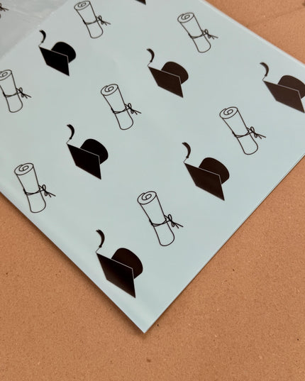 Ambalaj waterproof 60x60cm toca albastru deschis