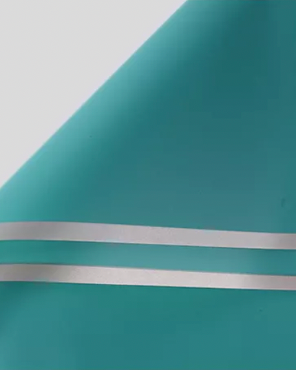 Ambalaj waterproof 60x60cm verde emerald margine aurie