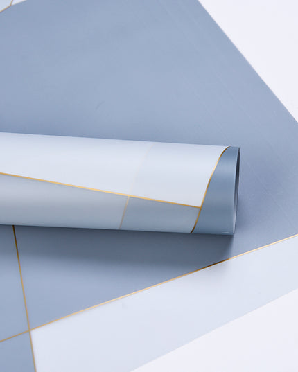 Ambalaj buchet flori waterproof 60x60cm albastru