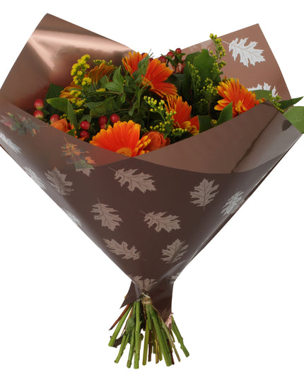 Sleeve 35x35cm frunze maro