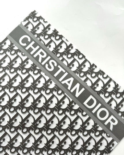 Ambalaj flori hartie 50x34cm Dior negru