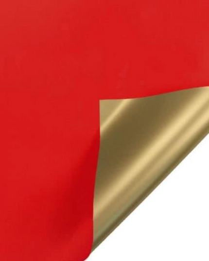 Ambalaj waterproof duo auriu și roșu intens