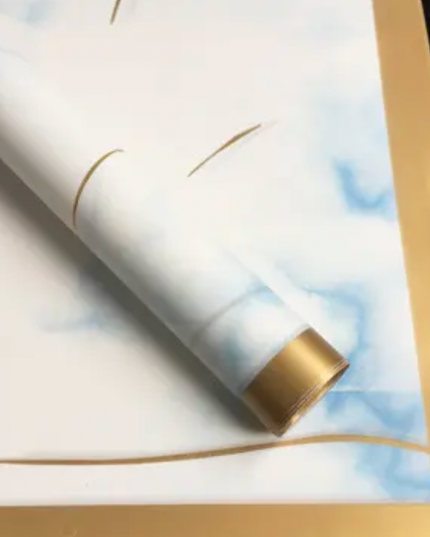 Ambalaj waterproof 60x60cm edge marmur albastru