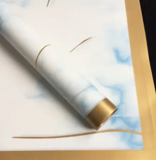 Ambalaj waterproof 60x60cm edge marmur albastru