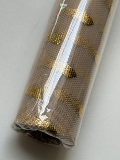 Ambalaj textil rola inimioare aurii - nude