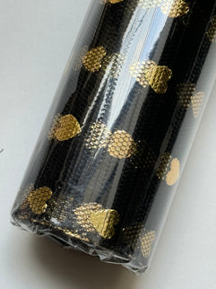 Ambalaj textil rola inimioare aurii - negru