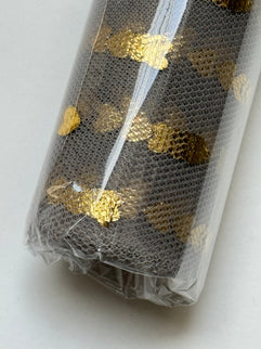 Ambalaj textil rola inimioare aurii - gri