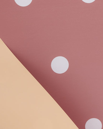 Ambalaj waterproof 60x60cm fond mauve buline albe