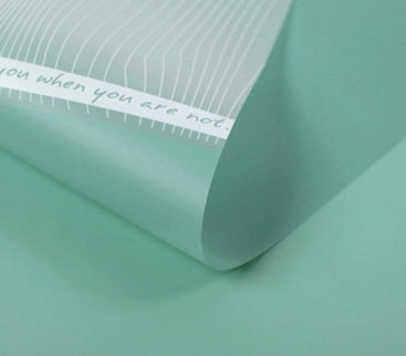 Ambalaj buchet flori waterproof 60x60cm mesaj verde