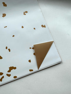 Ambalaj waterproof duo auriu alb pete