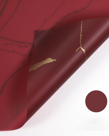 Ambalaj waterproof marmur burgundy cu auriu