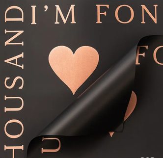 Ambalaj waterproof negru inima