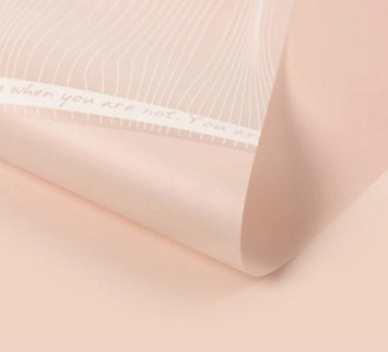 Ambalaj buchet flori waterproof 60x60cm mesaj nude