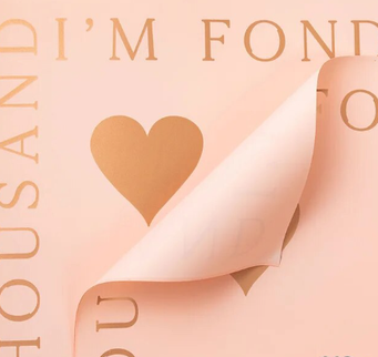 Ambalaj waterproof roz inima