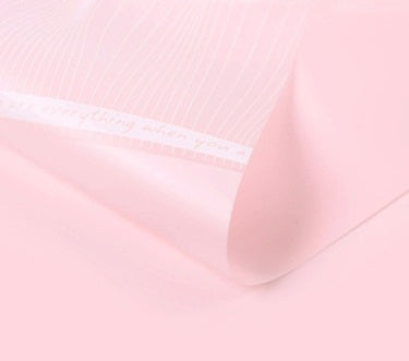 Ambalaj buchet flori waterproof 60x60cm mesaj roz