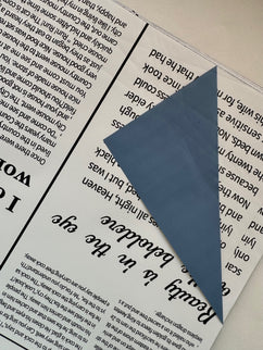 Ambalaj waterproof 60x60cm ziar alb denim