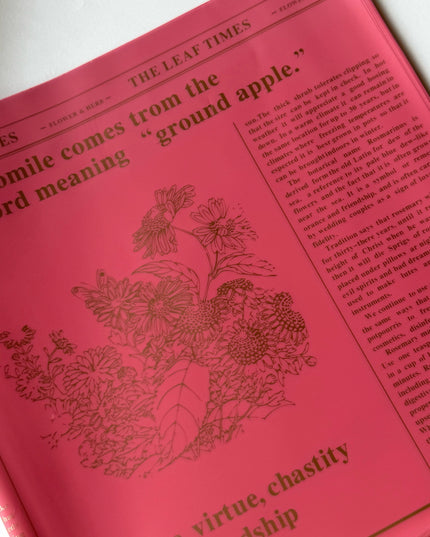 Ambalaj buchet flori waterproof 60x60cm herbal roz inchis